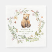 自然の喜びはベビーシャワー スタンダードランチョンナプキン (正面)