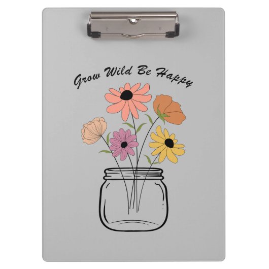 自然の喜びを受け入れる：自然の魔法喜び クリップボード (正面)