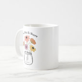 自然の喜びを受け入れる：自然の魔法喜び コーヒーマグカップ (正面左)