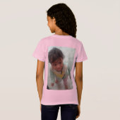 「自然の喜び：自然と子供のTシャツお洒落 Tシャツ (裏面フル)