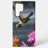 「自然の囁き声：ハミングバード、滝。 SAMSUNG GALAXYケース (裏面)