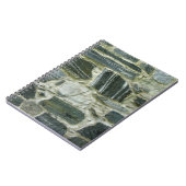 自然の地質学の古代石塀 ノートブック (左側)