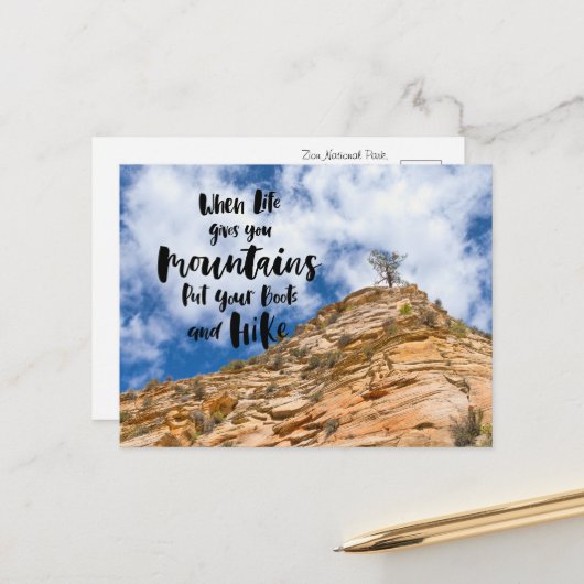 自然の壮大さを捉える ポストカード (正面/裏面インサイチュ)