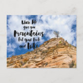 自然の壮大さを捉える ポストカード (正面)