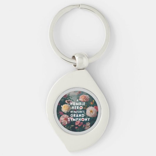 自然の壮大な交響曲の謙虚な英雄 キーホルダー (正面)