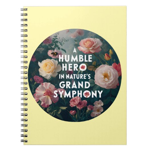 自然の壮大な交響曲の謙虚な英雄 ノートブック (正面)
