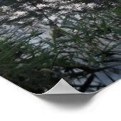 自然の夕日 ポスター (角)