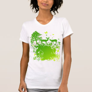 自然の女の子 Tシャツ