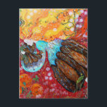 自然の女性と季節。 ポストカード<br><div class="desc">この商品に印刷された詳細な写真は、明るくカラフルの自然を愛する女性の作品から作成され芸術的た絵画。彼女は年の季節のイメージに囲ま違うれている。このデザインには、季節の動植物を含むシンボルが違う多い。女性のドレスは自然インスパイアに見え、彼女は長いブロンドの髪をしている。このアートの主な色は赤と黄色の色合いで、ブラウンとブルーを含む他の多くの色がある。写真はフィッシュアーティストの親切な許可を得て飛んでいる使用されている。</div>