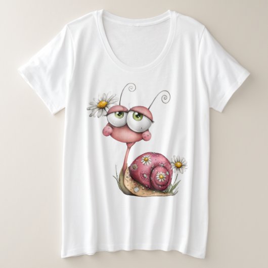 自然の女神#3 プラスサイズTシャツ (デザイン正面)