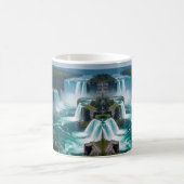 「自然の威厳を手にナイアガラ」 コーヒーマグカップ (中央)