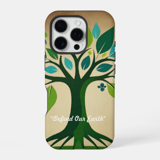 "自然の守護者" iPhoneケース (裏面)