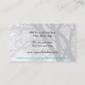 自然の小売業カードの美しい木 名刺 (裏面)