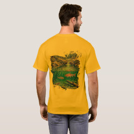 自然の小川の魚 Tシャツ
