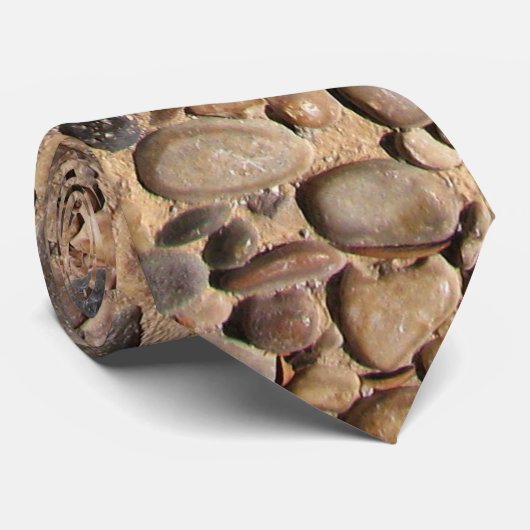 自然の小石は写真に投石します ネクタイ (ロール)