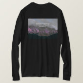 自然の山のイメージ - 景観の風景 Tシャツ (デザイン裏面)