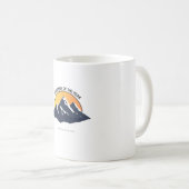 自然の山のデザインがかわいいマグカップ コーヒーマグカップ (正面右)