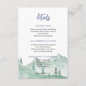 自然の山林の囲結婚いカード エンクロージャーカード (正面)