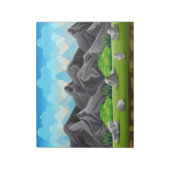 自然の岩山 ノートパッド (回転)