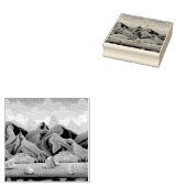 自然の岩山 ラバースタンプ (押印)