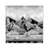 自然の岩山 ラバースタンプ (インプリント)