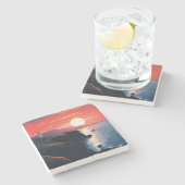 自然の平和な景観#6 ストーンコースター (横)