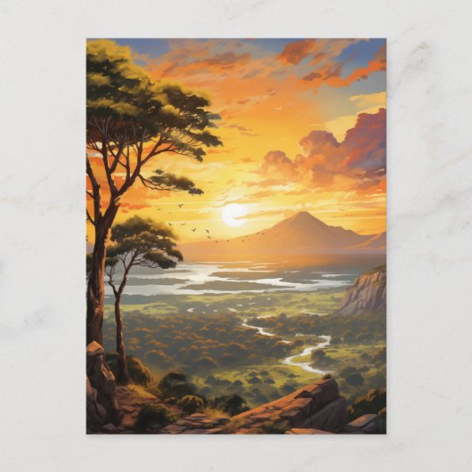自然の平和な景観#9 ポストカード (正面)