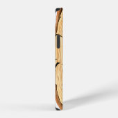 自然の年輪:樹木テクスチャの勝利 iPhoneケース (右側面)