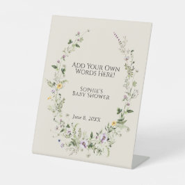 自然の庭の赤インスパイアちゃんシャワーカスタマイズ 台座サイン