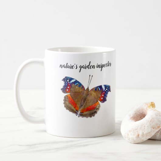 自然の庭園検査官 コーヒーマグカップ (ドーナツ)