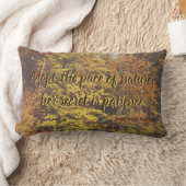 自然の引用文のLumbarの装飾用クッション ランバークッション (ブランケット)