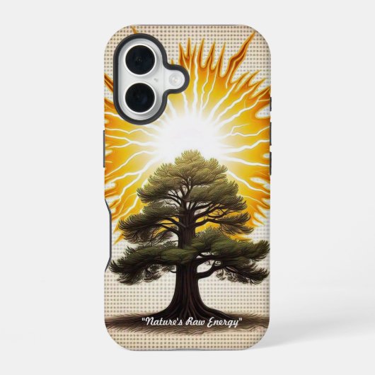 自然の怒り iPhone 16ケース (裏面)