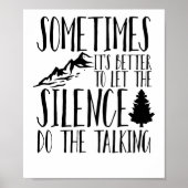 自然の恋人は沈黙に語り通す ポスター (正面)