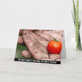 自然の恵みのエッセンス、手摘みの収穫 サンキューカード (正面)