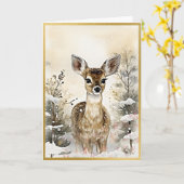 自然の恵みの中で優雅に生まれ変わる カード (黄色い花)