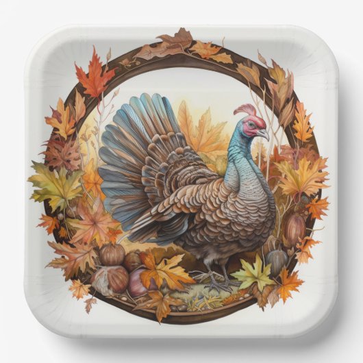 自然の恵み:収穫の喜び ペーパープレート (正面)