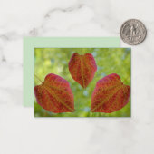 自然の愛離れの ノートカード (正面/裏面インサイチュ)