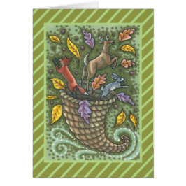 自然の感謝感謝グリーティングカードB