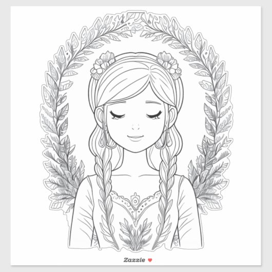 自然の抱擁の静寂 シール (シート)