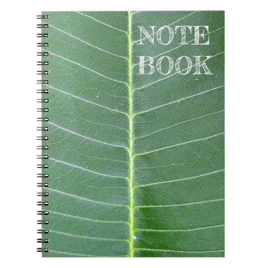 自然の抱擁スパイラル写真 ノートブック (正面)