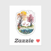 自然の抱擁 シール (シート)