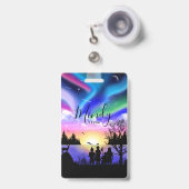 自然の抱擁 バッジ (正面（伸縮クリップ）)