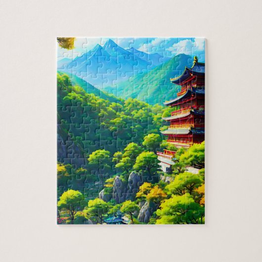 自然の抱擁: 帝国の静寂 ジグソーパズル (縦)