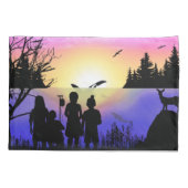 自然の抱擁 枕カバー (裏面-左)