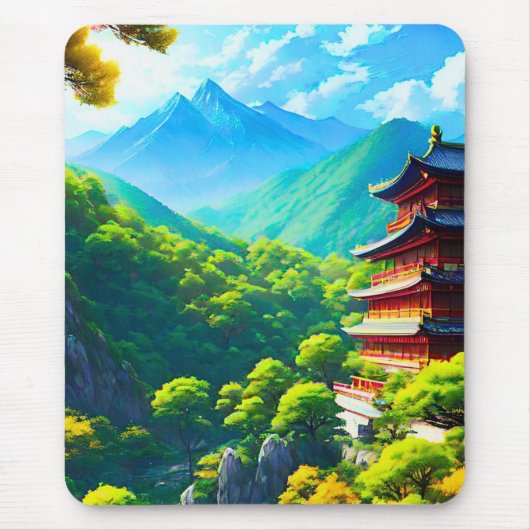 自然の抱擁: 皇帝の静寂 マウスパッド (正面)