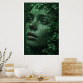 自然の抱擁：美しいポートレート ポスター (キッチン)