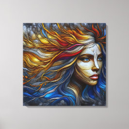 自然の抱擁 – AI時代 キャンバスプリント