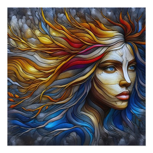 自然の抱擁 – AI時代 フォトプリント            (正面)