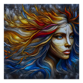 自然の抱擁 – AI時代 ポスター