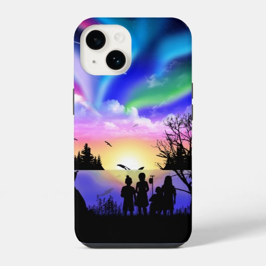 自然の抱擁 iPhoneケース (裏面)